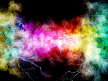 Abstract fire light explosion clipart