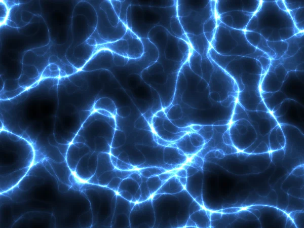 Blaue Elektrizitätsfraktale — Stockfoto