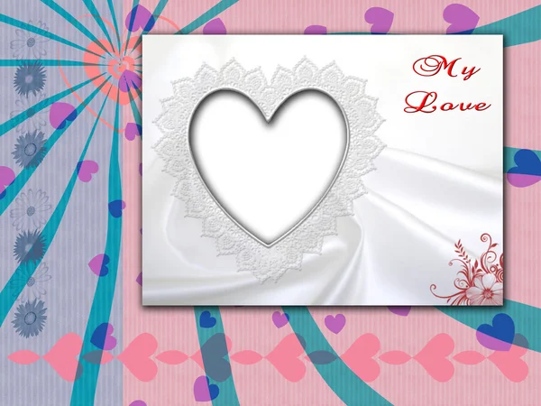 Valentine day card — Stock Photo, Image