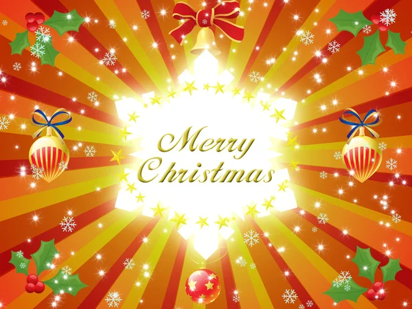 Merry Christmas card illustration — Stockfoto