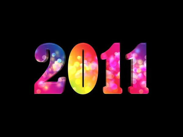 2011 nytt år illustration — Stockfoto
