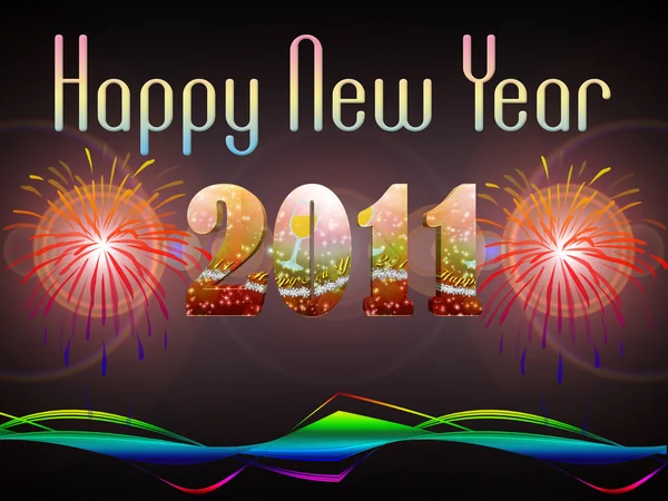 2011 Feliz Ano Novo ilustração — Fotografia de Stock