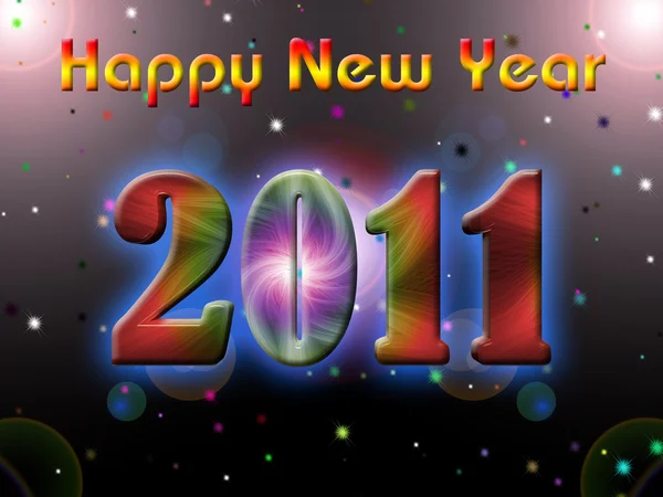 2011 Feliz Ano Novo ilustração — Fotografia de Stock