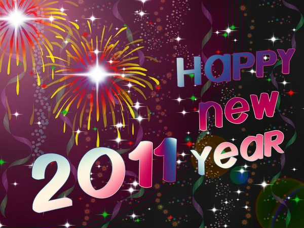 2011 Feliz Año Nuevo ilustración —  Fotos de Stock