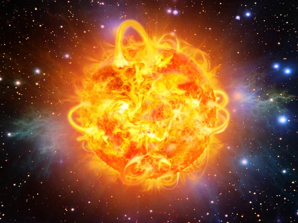 Solexplosion Stockbild