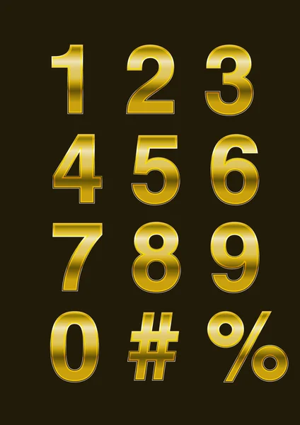 Gyllene nummer — Stock vektor