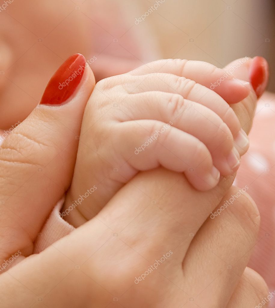 Download Baby Holding Mother S Hand Stock Photo Image By C Sergeyksen 4125974