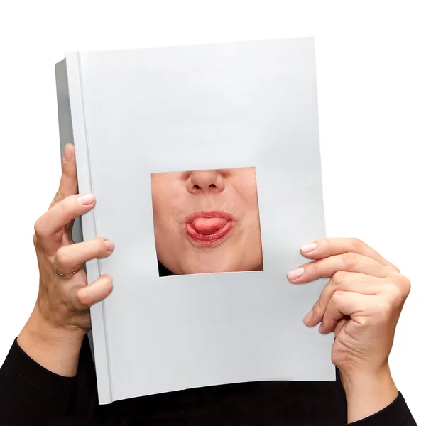 Tongue Sticking Out — Stock Photo, Image