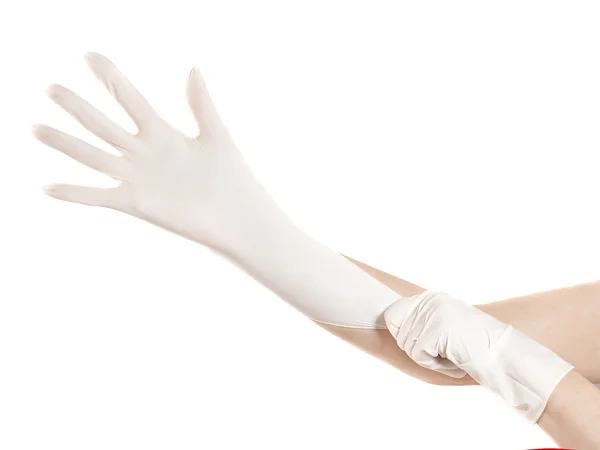 Хірургічні рукавички — стокове фото