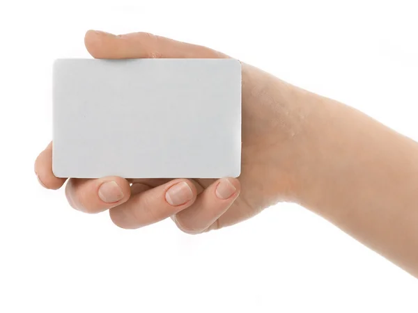 Hitelkártya női kezében Stock Kép