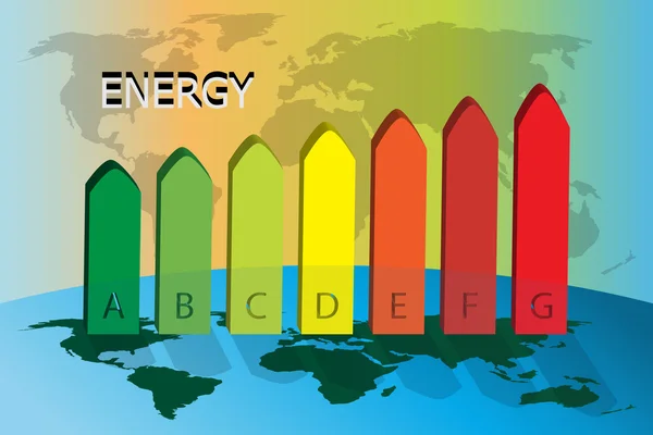 Energieverbrauchskonzept — Stockvektor