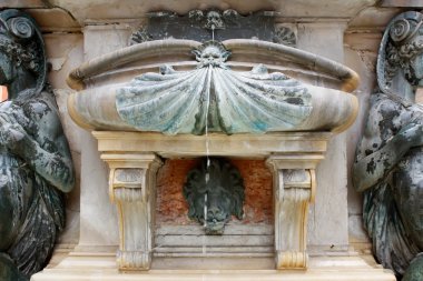 Elements of Neptune fountain clipart