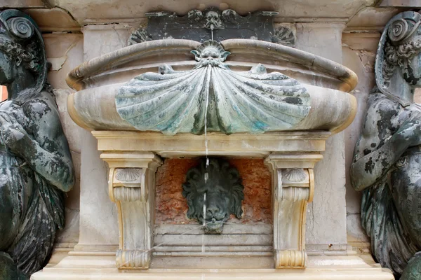 Elements of Neptune fountain — Stock Photo, Image