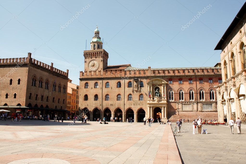 Central square of Bologna Stock Photo by ©lucianbobotan 4165580