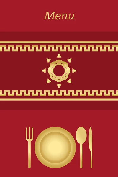 餐厅的封面 — 图库矢量图片