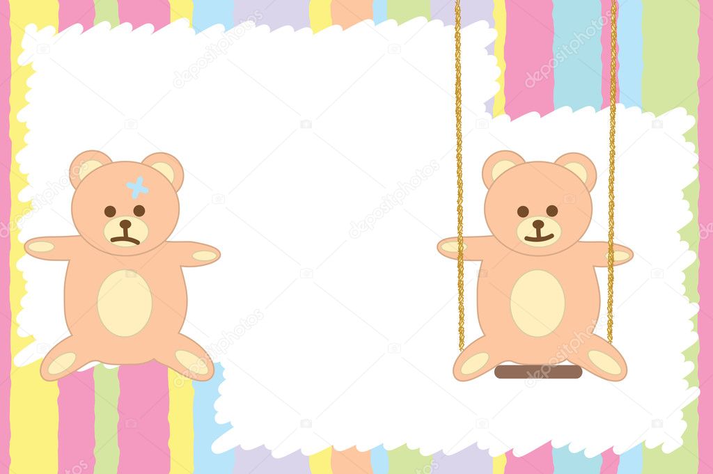 Greeting card with Teddy Bear