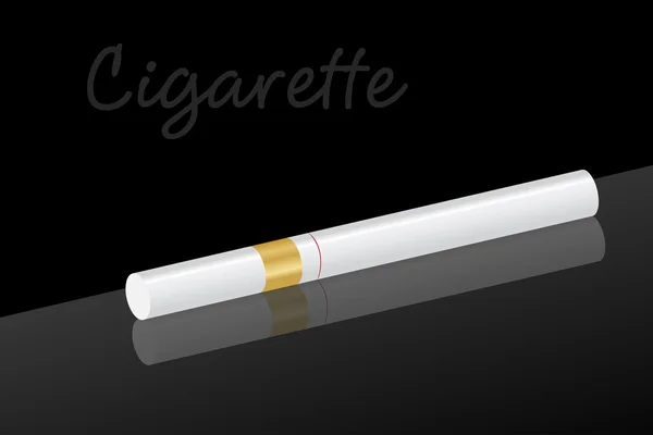 Ilustração Gráfica Cigarro Filtro Clássico — Vetor de Stock