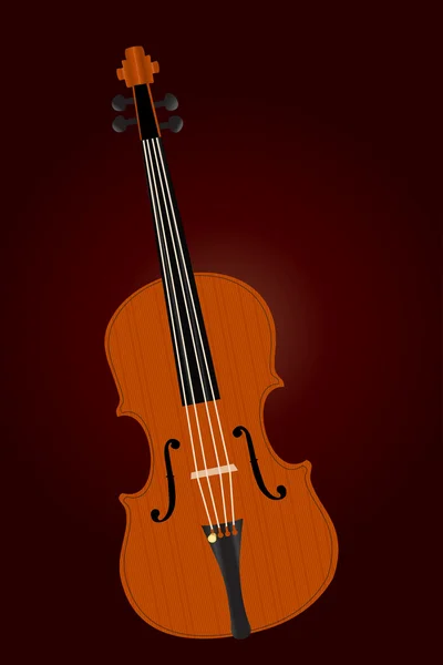 深色背景老中提琴的图示 — 图库矢量图片