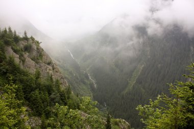 Wild scene from Fagaras mountains clipart