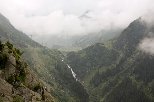 Tabiat Manzarası fagaras Dağları ile dağ sahne — Stok fotoğraf