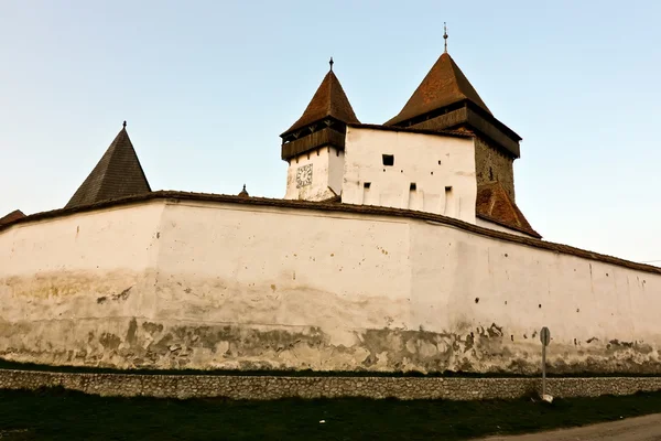 Ancienne Forteresse Homorod Qui Est Situé Près Ville Brasov Transilvanie — Photo
