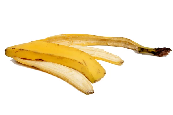Risico's op ongevallen door banaan huid 1 Rechtenvrije Stockfoto's