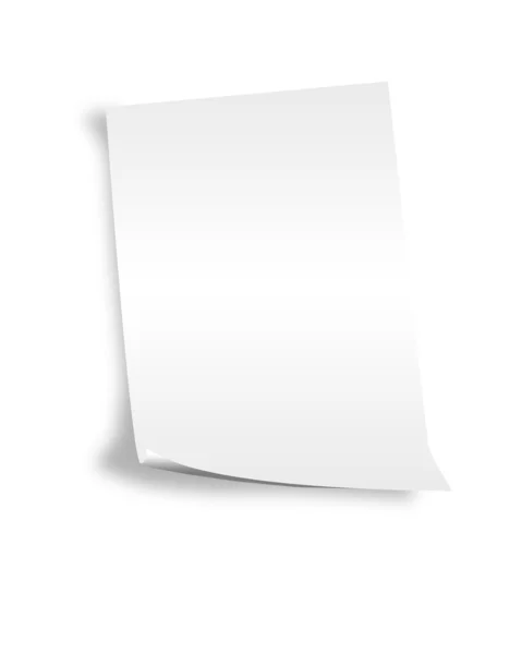 Скрученный лист бумаги — стоковое фото