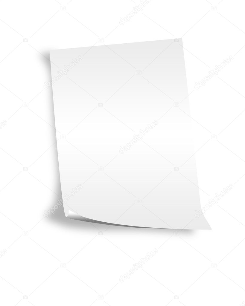 The convolute sheet of paper