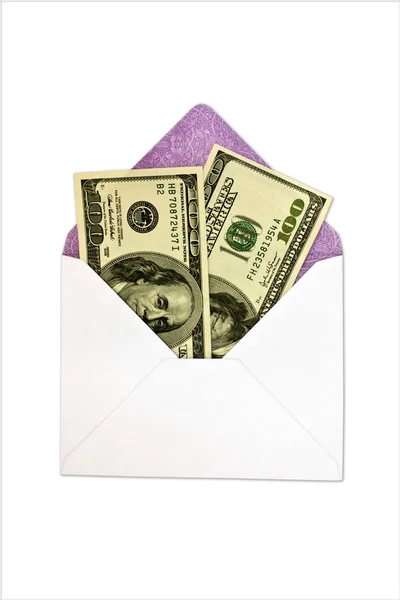 Geld is in een envelop — Stockfoto