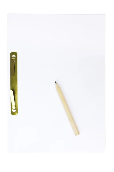 Σημειωματάριο με ένα μολύβι — Φωτογραφία Αρχείου