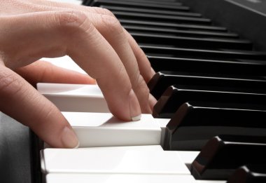 Piano and hand clipart