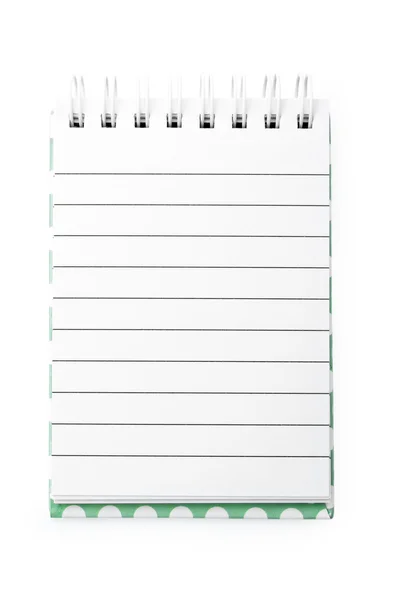 Notebook in a line with a spiral — Stock Photo, Image
