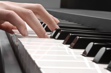 Piano and hand clipart