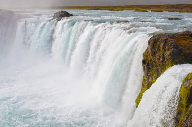 Godafoss waterfal inl Iceland clipart