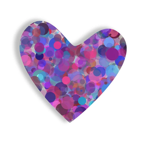Färg hjärtat — Stockfoto