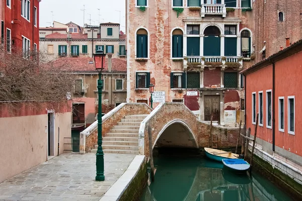 Dag Scenen Gatan Venedig Italien Stockbild