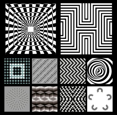 Optical illusion clipart