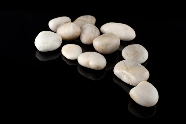 stock image Stones on black background