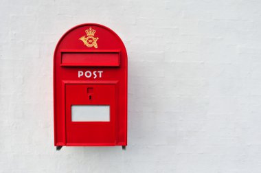 Danish red post box clipart