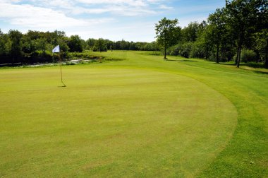 Bornholm adasındaki golf sahasında.