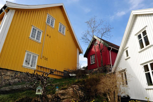 Casas norueguesas — Fotografia de Stock