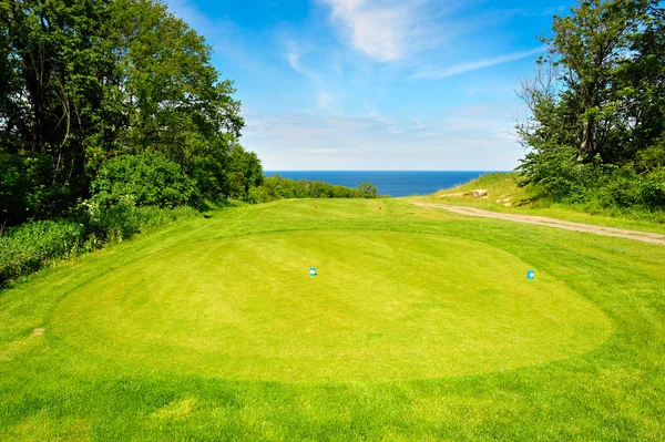 Pole golfowe na wyspie Bornholm — Zdjęcie stockowe