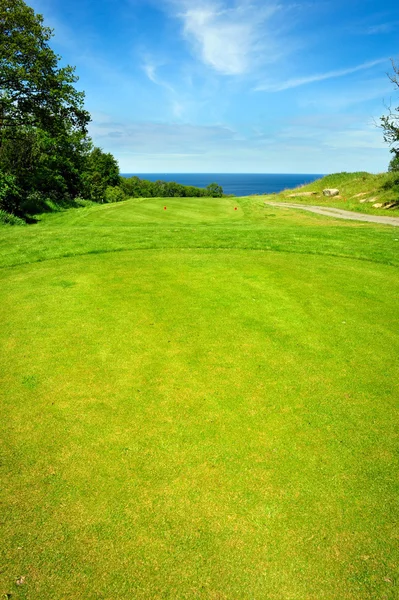 Pole golfowe na wyspie Bornholm — Zdjęcie stockowe