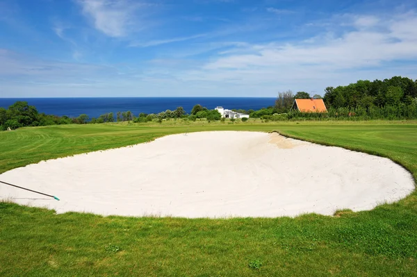 Поле для гольфа на острове Борнхолм — стоковое фото