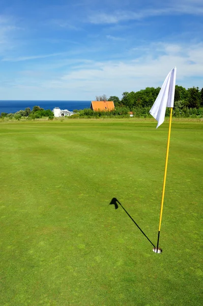 Golfbana på Bornholmsön — Stockfoto