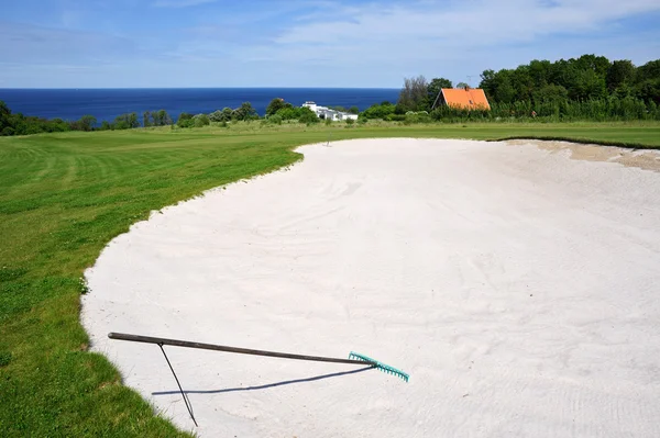 Campo de golfe na ilha de Bornholm — Fotografia de Stock