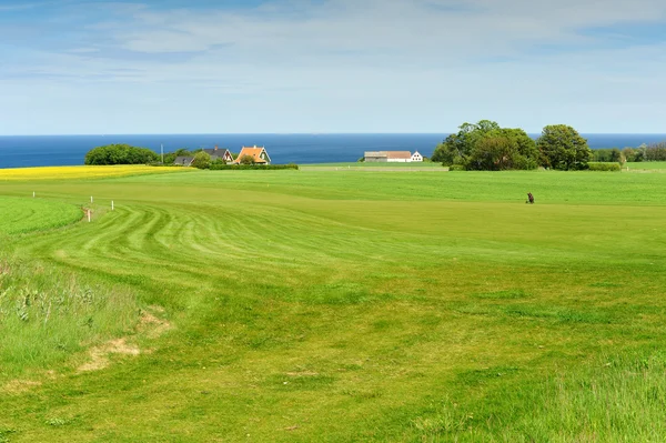 Поле для гольфа на острове Борнхолм — стоковое фото
