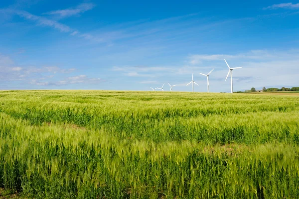 Turbina de viento en la isla de bornholm — Stockfoto