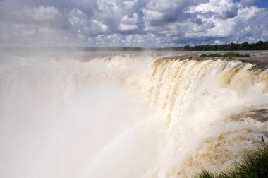 Iguazu waterfalls in Argentina clipart
