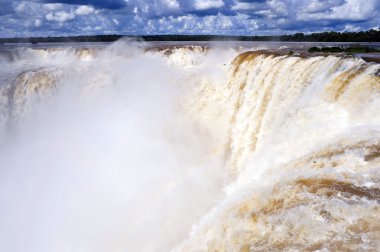 Iguazu waterfalls in Argentina clipart